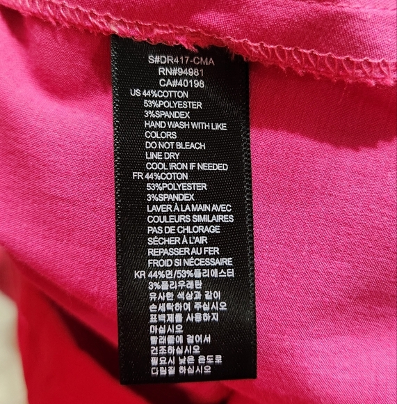 Twenty One Hot Pink Mini Dress Pockets Size Small HOCO Homecoming Dance Formal - Picture 8 of 8